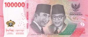Indonesien 100.000 Rupiah 2022 p168